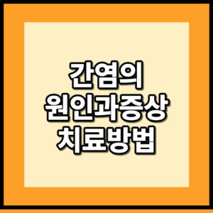 간염 원인 증상 치료 